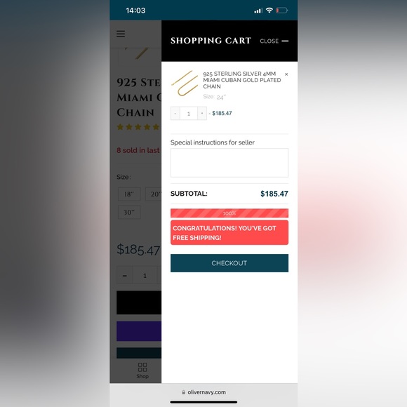 4mm Miami Cuban 18k Gold Plated 24“ - Picture 3 of 7